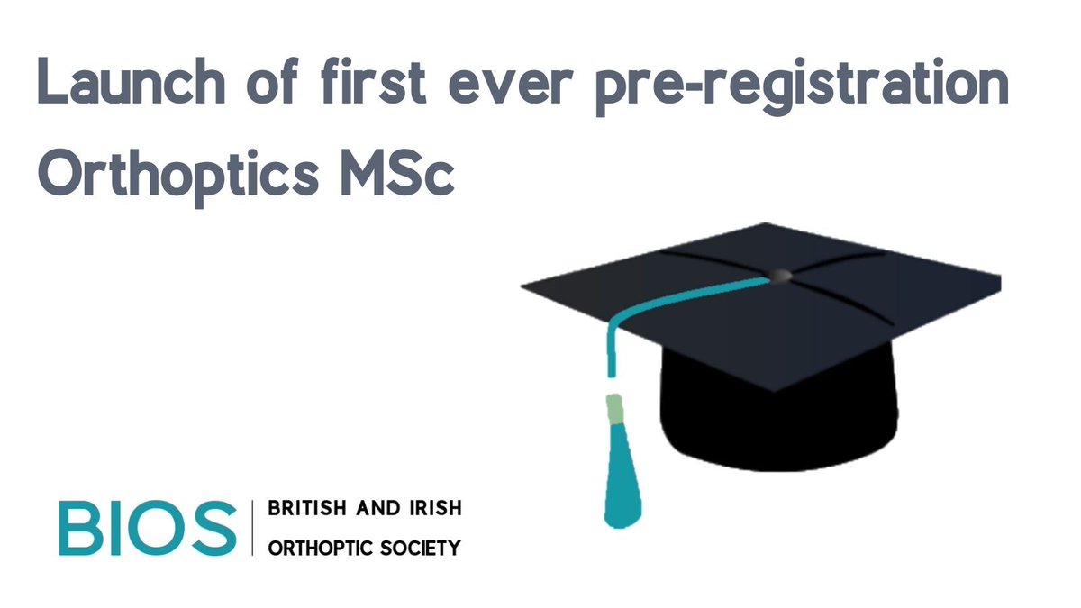 BIOS_Orthoptics's tweet photo. This year will see the start of the first ever pre-registration MSc in Orthoptics at UCL and Moorfields. #BIOSAGM #ISeeTheDifference
https://t.co/DfnV83tlKF https://t.co/MSdTSpqJh4