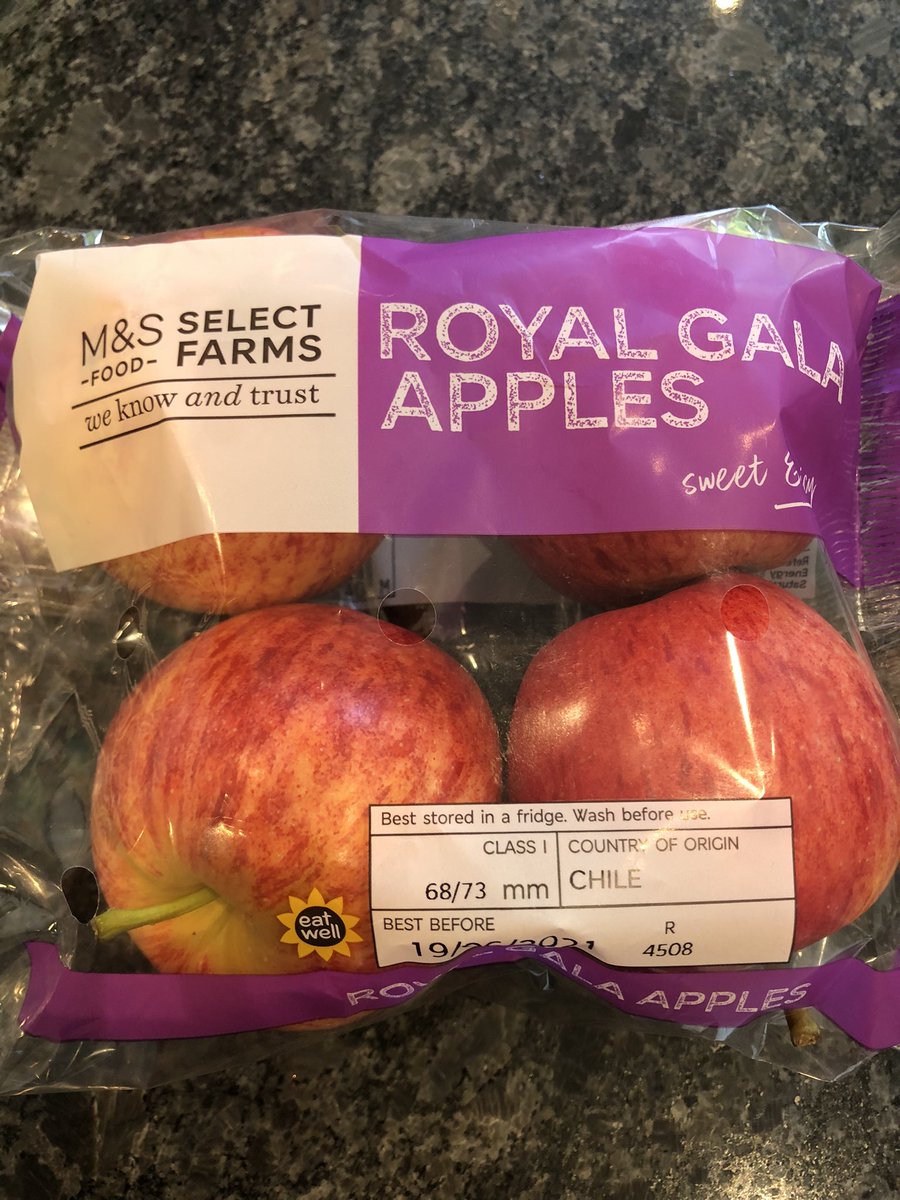 This week’s “British” apples are from Chile. Come on <a href="/Ocado/">Ocado</a> - sort it out! And on the same day that <a href="/NFUCountryside/">Countryside</a> asked if consumers would like a “Buy British” button on online food shopping sites. Doesn’t seem much point if the British products aren’t British! 🇬🇧