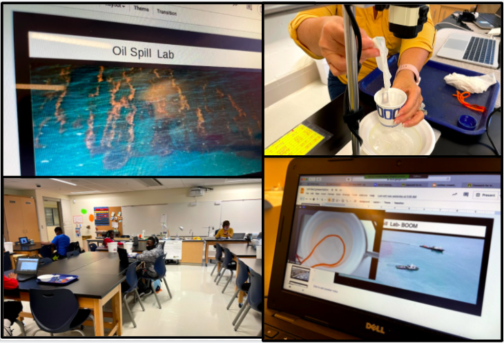 GWES_PGCPS's tweet photo. #GWESProud Mrs. Wright's 4th grade Science class completed a culminating #HandsOn #RealWorldProblem discussing the effects of oil spills on marine animals and clean up efforts in our oceans. @PGCPSTAG @HolidaySusan @PgcpsScience @PGCPSCurriculum #PGCPSProud https://t.co/u2wQ26RRxy