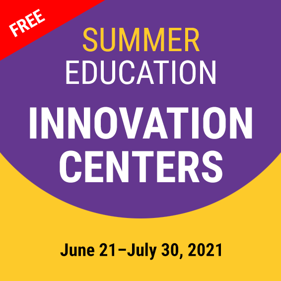 We are proud to partner with local districts and community and non-profit groups to host FREE Summer Innovation Centers to support students preparing for the next school year. And we still have spots available. For details visit scoe.net.