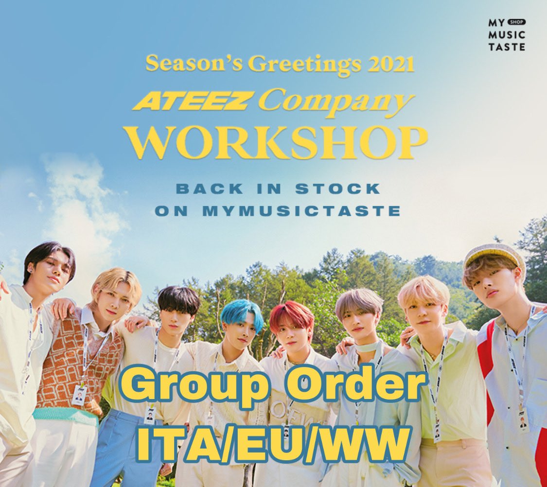 KpopGoItalia's tweet photo. GO (Group Order)
ATEEZ 2021 SEASON’S GREETINGS (in occasione del restock su MMT)
💶 €30,00
📦 più spese di spedizione kr-it e it-it
🚫 20/06 (se siete interessati contattatemi al più presto)
💳 Pagamento tramite PayPal/Postepay/Altro
#ATEEZGO #ATEEZITALIA  #ateezsale #ateezwts https://t.co/uwiXZ3KY6f
