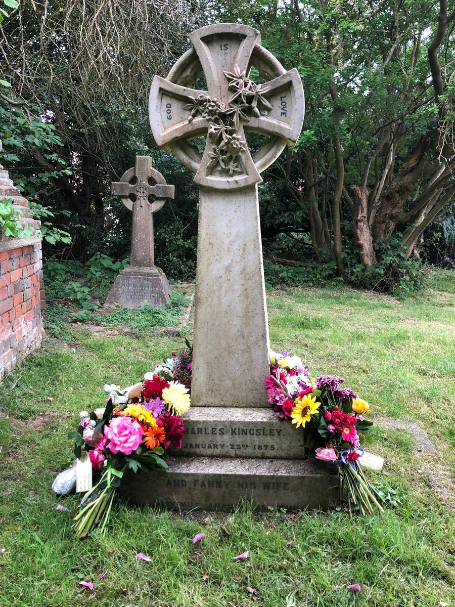 Charles Kingsley’s grave looks brighter as the class bouquets lay as a happy birthday and thank you to our founder.