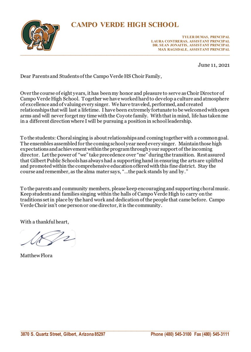 Campo Verde Choirs (@cvhschoirs) on Twitter photo 