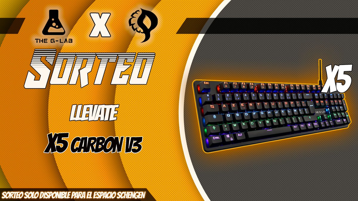 🔥𝗦𝗢𝗥𝗧𝗘𝗔𝗭𝗢🔥 𝗰𝗼𝗻 𝗧𝗵𝗲 𝗚-𝗟𝗮𝗯 🎁

Tenemos para vosotros ⌨ 𝟱 𝙏𝙀𝘾𝙇𝘼𝘿𝙊𝙎 ⌨ a sortear ¿Los queréis? Pues es simple:

🔃  Dar RT.
➡️  Seguir a <a href="/PhloxGaming/">Phlox Gaming</a>, <a href="/TheGLabES/">The G-Lab 🇪🇸</a> y a <a href="/Iceflawlopon/">Lopon</a>
👥  Mencionar a 1 amigo.
⏰  Finaliza el 18 de junio.

🍀 ¡Mucha suerte!