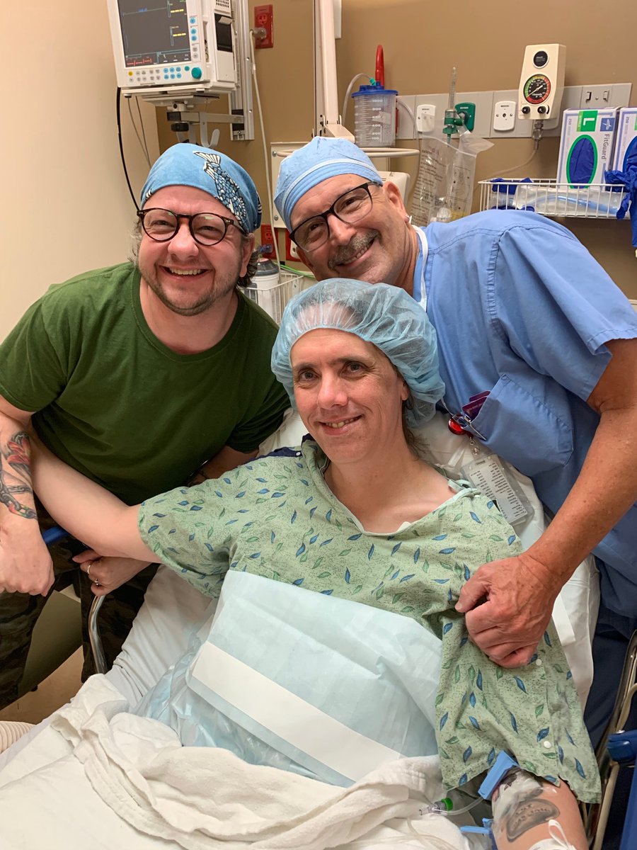 agirlushouldknw's tweet photo. Flashback Friday: May 2019 going under my first surgery (all the initial bone/skull work by Dr Ley).
Terrified but hubby kept me going and Jeff the nurse saved me from having a huge panic attack. #me #trans #transgender #mtf #firstsurgery #terrified #fbf #flashbackfriday https://t.co/8mSaOMBxFi