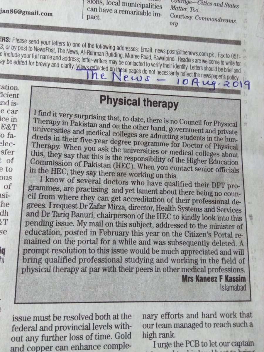 aimen_1996's tweet photo. We demand independent Physiotherapy council. We reject the Bill of including DPT under AHS council.
D-Pharmacy graduates have independent pharmacy council. Nursing have separate council too.
We demand independent #pakistanphysiotherapycouncil https://t.co/aYXh2Ttt9z