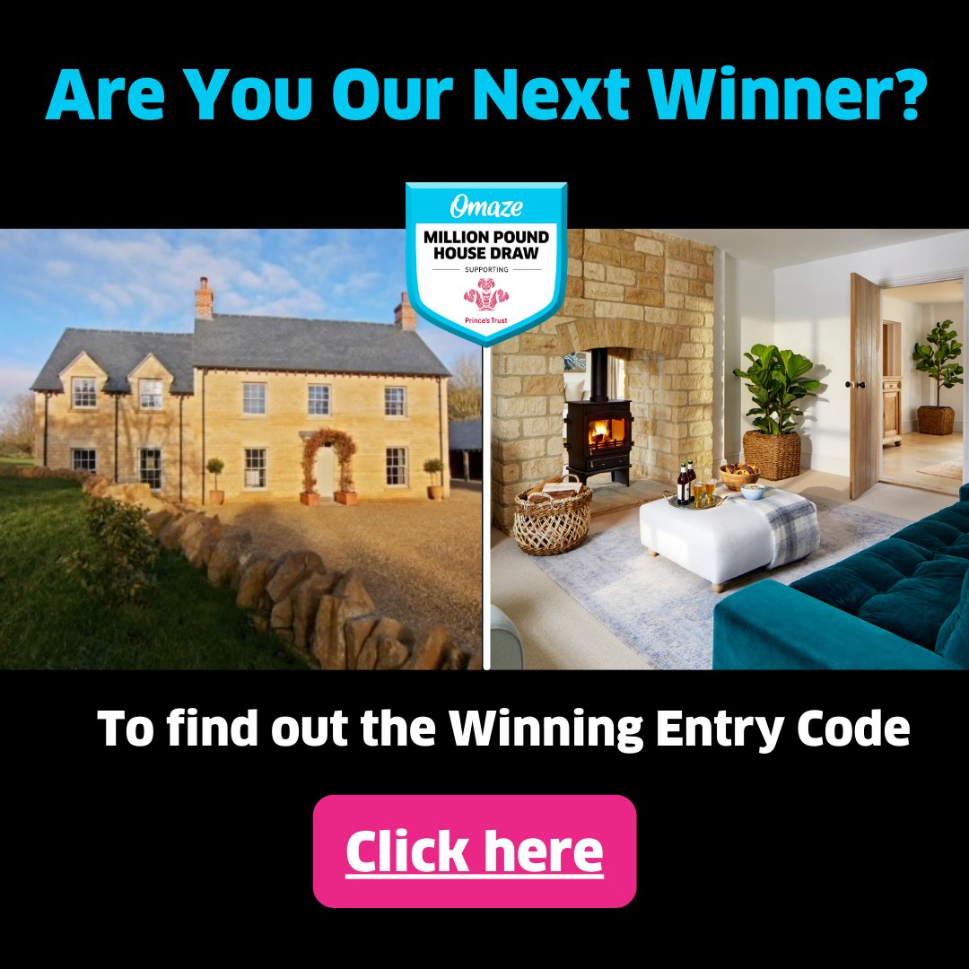Omaze UK on Twitter "Today is the BIG day! Do you have the Winning Entry Code for the Cotswolds