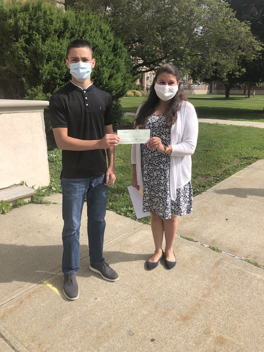 Congratulations to our very own CJH student, Thomas Patzuk! Thomas won grand prize for the ADAC essay contest. He was awarded a check for his win. Thomas donated the check back to the organization to support their cause. We are so proud of you Thomas!