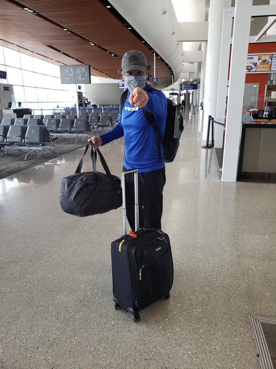 WSISports's tweet photo. @theunderweardoc hitting the road to see Pro and College teams! $50 gift card if you guess how many cold weather gear and underwear in these 2 bags! #eqlife #madeinusa #coldweathergear #customteamapparel #football #baseball #aema https://t.co/tuTjt3I5NF