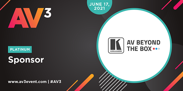KramerElec's tweet photo. We are proud sponsors of next week’s #AV3, a one-day virtual event which will be answering the question: What's next for #ProAV. 

Join us there FREE #AVtweeps thanks to @SCNmag @AVIXA and @AVNationTV 

Register here: 

https://t.co/TIoDAYcCdt https://t.co/Y5Qc6kvwgu