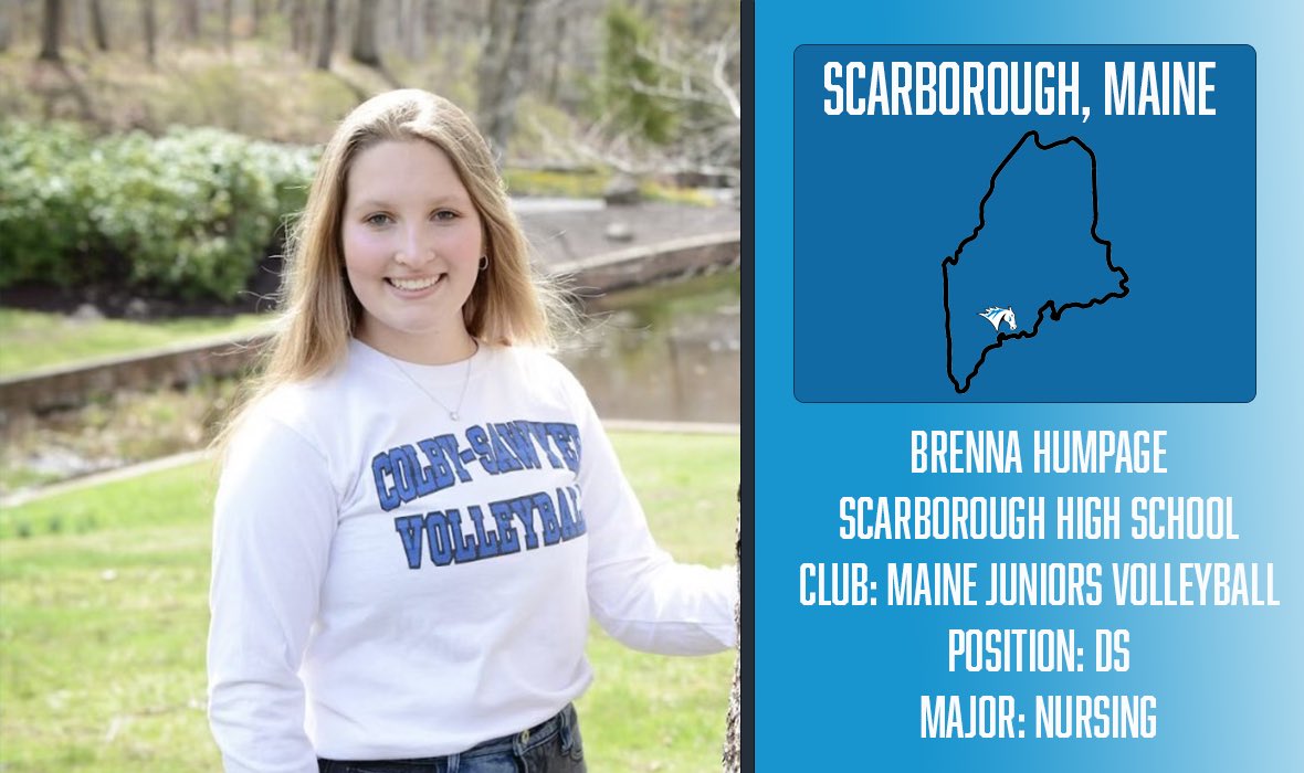 CSC_VB's tweet photo. Next up for our class of 2021 is Brenna Humpage. Brenna is a defensive specialist from Scarborough, Maine and will be studying nursing in the fall! https://t.co/M399m9Xr5D