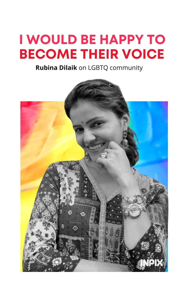 Inpixapp's tweet photo. @RubiDilaik #LGBT #RubinaDilaik #LGBTQIA
Save time. Download INPIX, India's highest rated news magazine app, https://t.co/Z5JHwIp0eb https://t.co/xLHergcL8j