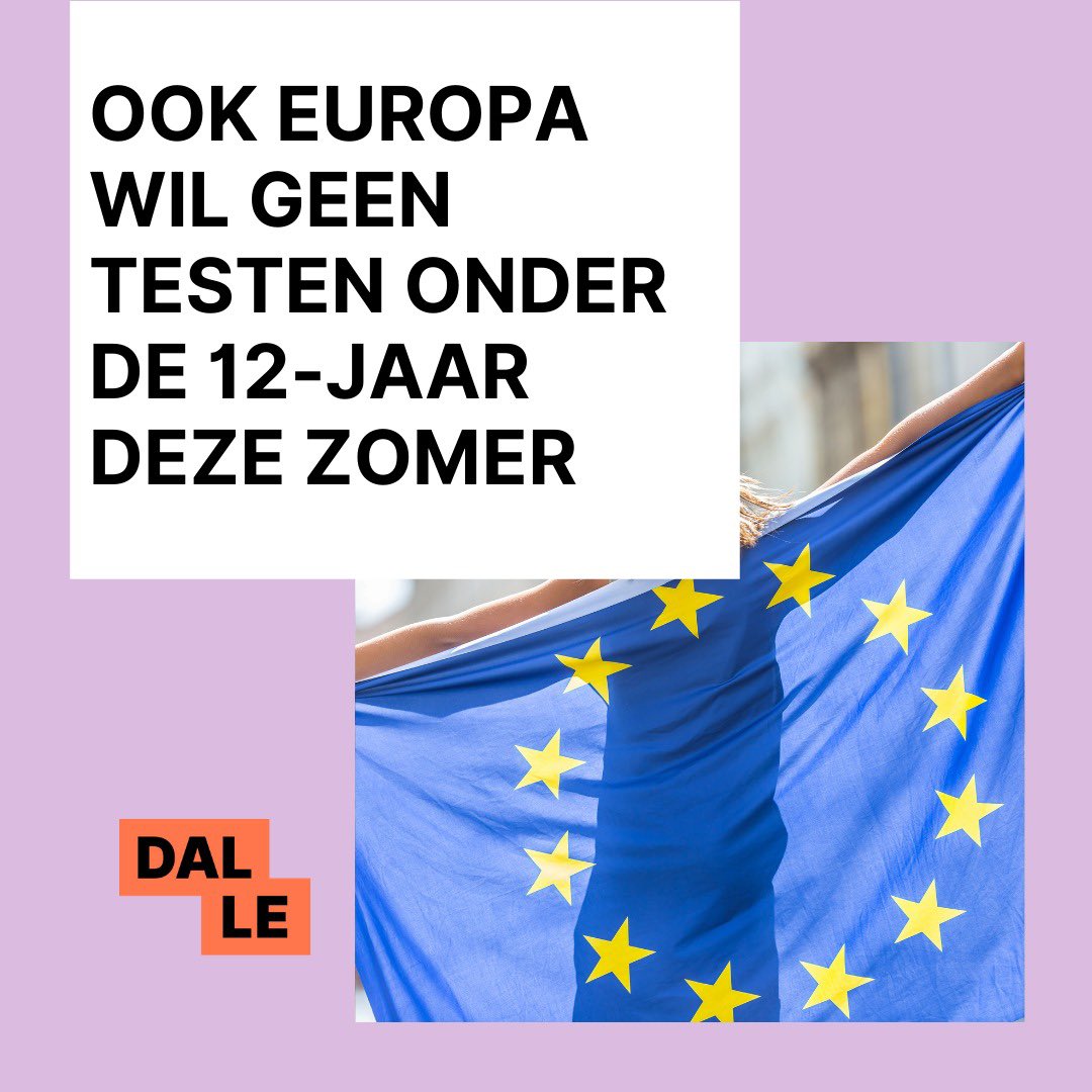 Bijzonder tevreden dat Europa volgt: ook in de andere lidstaten willen we geen testen onder de 12-jaar. Fier dat we hier met onze jeugdministers de kar hebben getrokken in Europa 🇪🇺