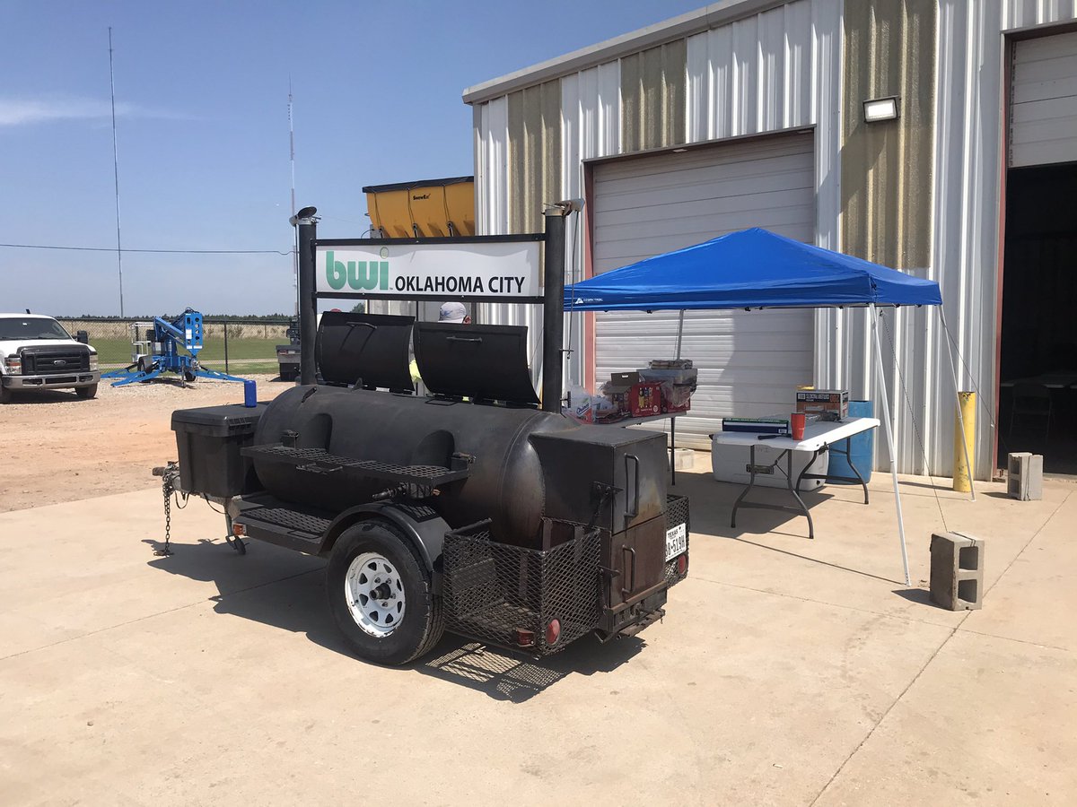 The BWI OKC Cooker is officially back in action after 18 months. Great day to cook some burgers and dogs. <a href="/bwicompanies/">BWI Companies</a>