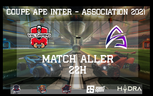 🔥RDV 21H ce soir pour la Coupe APE 2021 Inter-asso #esport sur #RocketLeague 
 
🏁Match 1 <a href="/ValGaming17/">Val'Gaming</a> ⚔️ <a href="/DLTEsport/">DayLight ESC</a> 
 
🏁Match 2 <a href="/ValGaming17/">Val'Gaming</a> ⚔️ @AbyssalProject 
 
🎙️Cast by @Sora56800 

twitch.tv/abyssalproject…

📲Bracket <a href="/esportsquare/">Esport Square</a> 
 esportsquare.net/tournament/O8k…