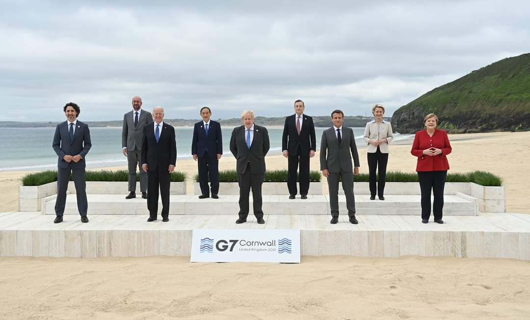 UKinBangladesh's tweet photo. G7 Leaders are meeting in Cornwall for the start of the #G7Summit. 

Over the next three days, the leaders will gather to discuss how we can #BuildBackBetter to improve global health, tackle climate change and make the world fairer and more prosperous. 

🇬🇧 🇨🇦 🇫🇷 🇩🇪 🇮🇹 🇯🇵 🇺🇸 🇪🇺 https://t.co/W6fmZebxoC