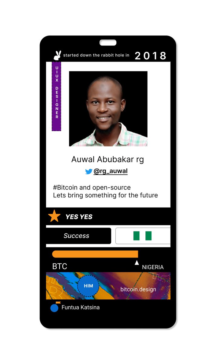 AuwalRG8's tweet image. Got my own badge #bitcoindesign #bitcoindesigncommunity #bitcoin