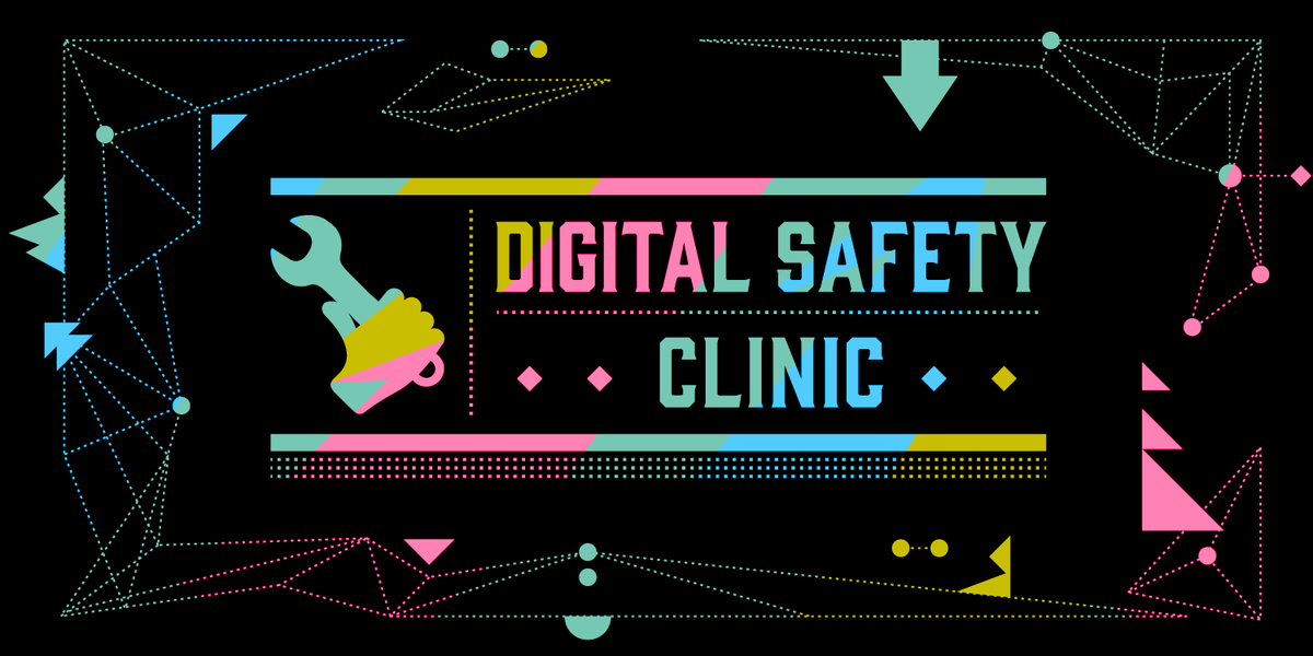 Do you have questions about digital security?
The Digital Safety Clinic Team is happy to provide real-time support and advice to all #RightsCon participants. 
Today we're open until 7pm UTC – stop by!
We look forward to connecting with you! 
😀🔧📲🖥️🌍✌️rightscon.summit.tc/t/2021/events/…