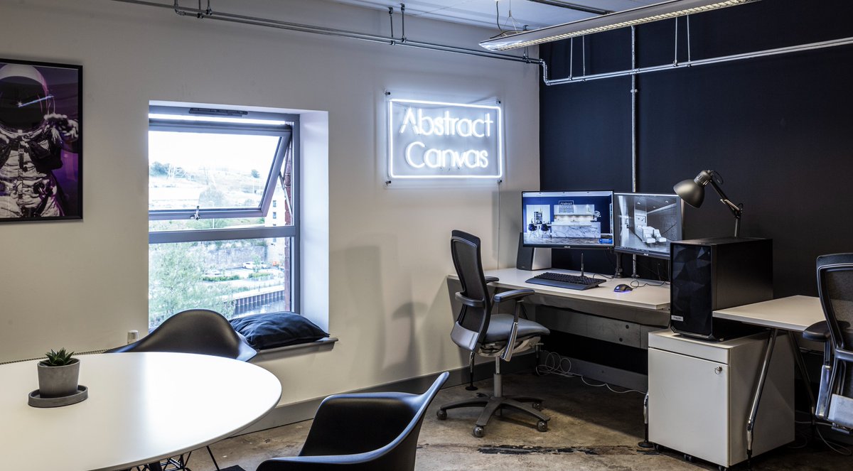 _AbstractCanvas's tweet image. Our new studio is complete. Happy to be settled in. Room for growth and meetings now #newoffice #Growth