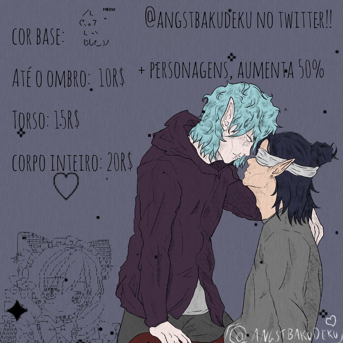 MOVEDANGST's tweet image. Abri as comissões!!
Pagamentos via pix ou picpay, chama na dm!! 
Também desenho pessoas reais ❤️
Preços a negociação!