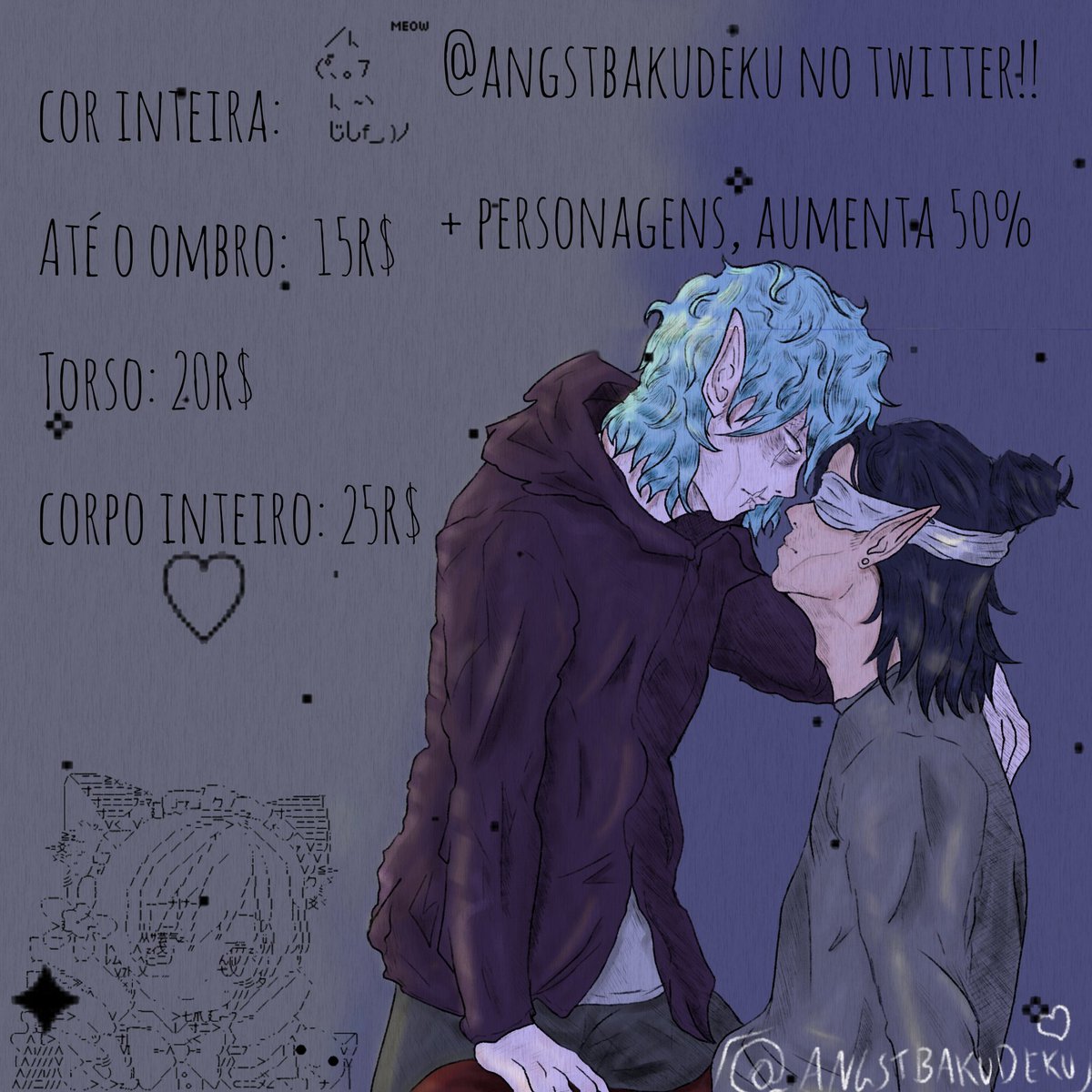 MOVEDANGST's tweet image. Abri as comissões!!
Pagamentos via pix ou picpay, chama na dm!! 
Também desenho pessoas reais ❤️
Preços a negociação!