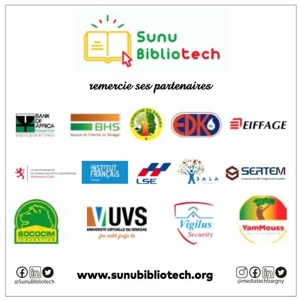 SunuBibliotech's tweet photo. Soucieuse d'assurer la transparence totale dans sa gestion financière, l'association @SunuBibliotech  Bibliotech est fière de s'être soumise à l'audit comptable et financier du Cabinet @GrantThornton. 

Merci encore aux partenaires qui nous font confiance. 
@MediatechBargny https://t.co/eqdZoe1nXf