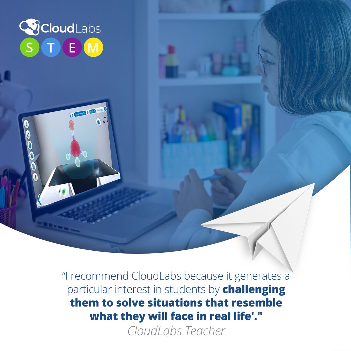 CloudLabs_co's tweet image. Cada vez más docentes optan por soluciones tecnológicas que mejoran el proceso de enseñanza-aprendizaje dentro del ecosistema educativo.
#virtualstem #virtualstemcamp #virtualstemlab #stem #stemeducation #stemlearning #virtuallearning #teacher
#Cloudlabs