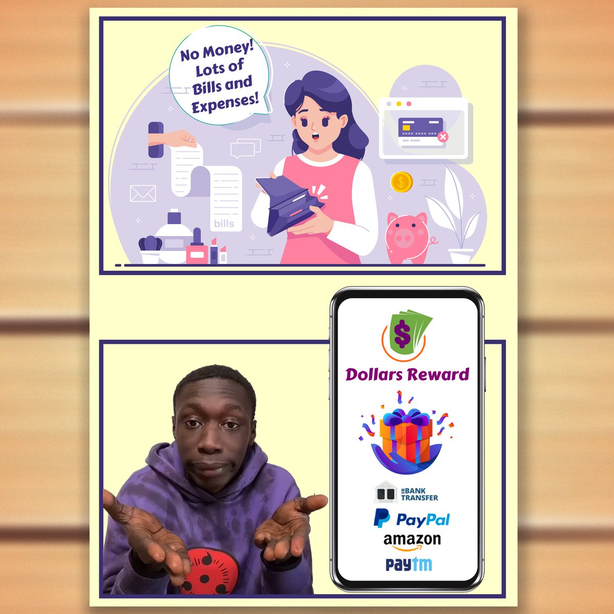 DollarsReward's tweet photo. No Need to Cry! When you can rely!
Share your Opinions and Get Rewarded at @DollarsReward 

Click : https://t.co/2HPgQGFLH2

#dollarsreward #GPT #surveys #paidsurveys #earnmoney #earnonline #EarnFromHome #khabylame @khabyofficial https://t.co/htJi8zvFdo