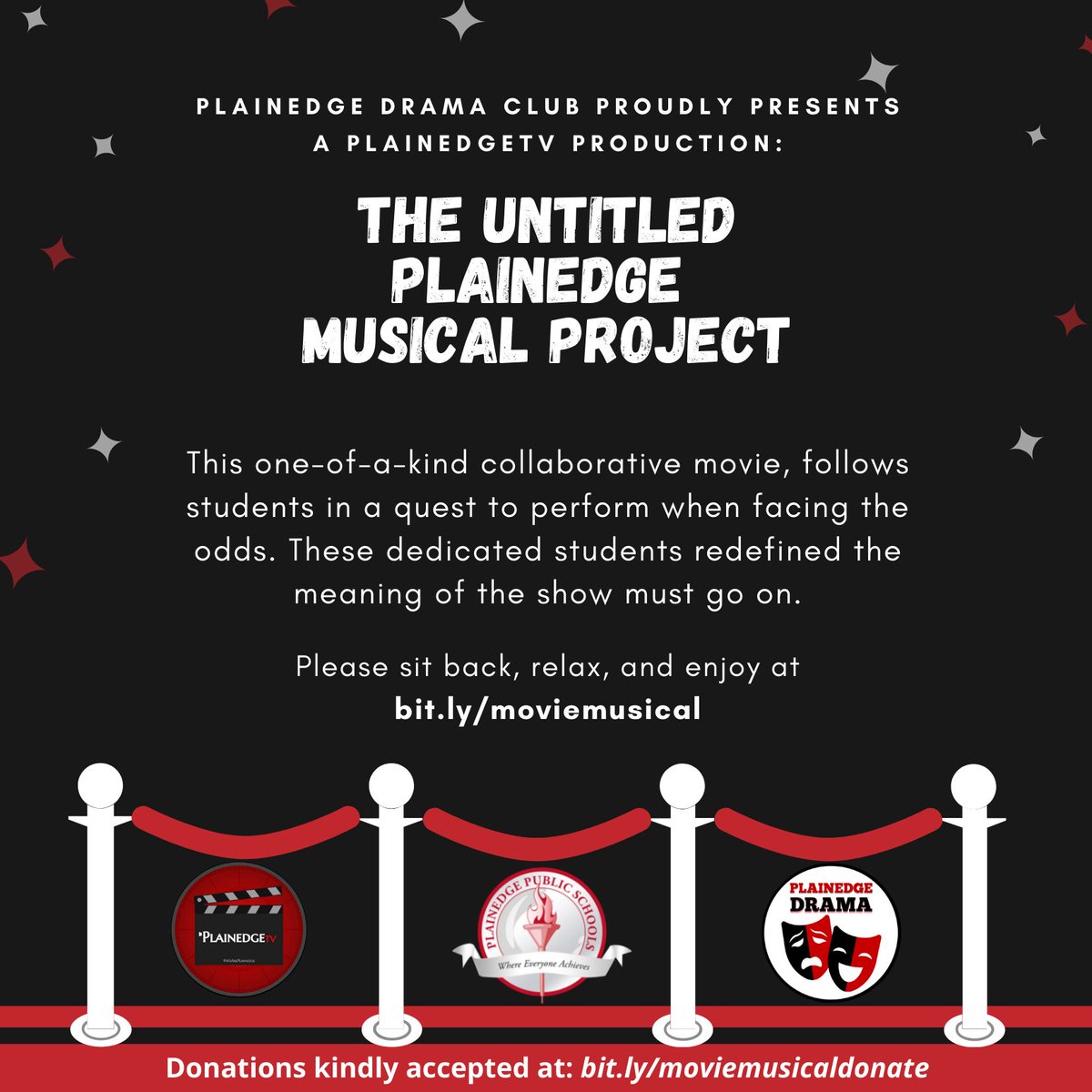 mrlanebio's tweet photo. Our movie musical has officially PREMIERED! Please check out this amazing project that my students and colleagues have poured their heart and souls into! I promise you won’t be disappointed! #TheUntitledPlainedgeMusicalProject https://t.co/5r0gIErFQ2