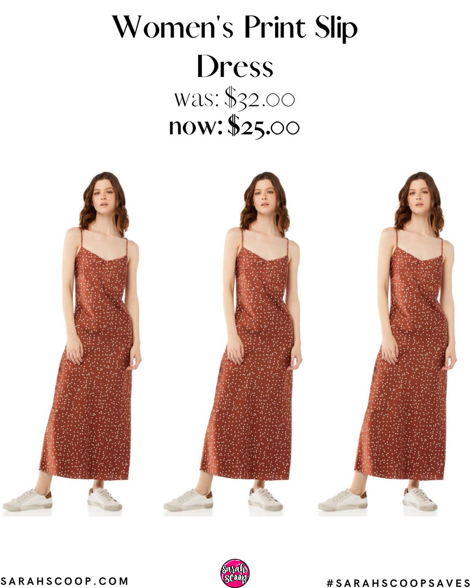 SarahScoopSaves's tweet image. What's not to love about a good deal on a slip dress! This printed one from Walmart is over 21% off!! #ad #sarahscoopsaves #dressesforless #deals 
⭐️Shop👉 bit.ly/35eG0Se