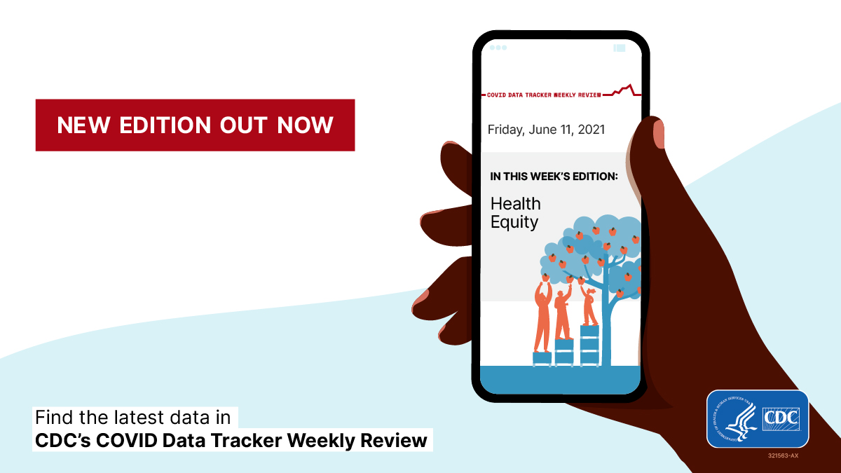 Since the beginning of the pandemic, some racial and ethnic minority groups have had higher rates of #COVID19 infection, hospitalization, and death. We all have a part in ensuring everyone has the opportunity to be as healthy as possible.  More: bit.ly/CDTweeklyreview.