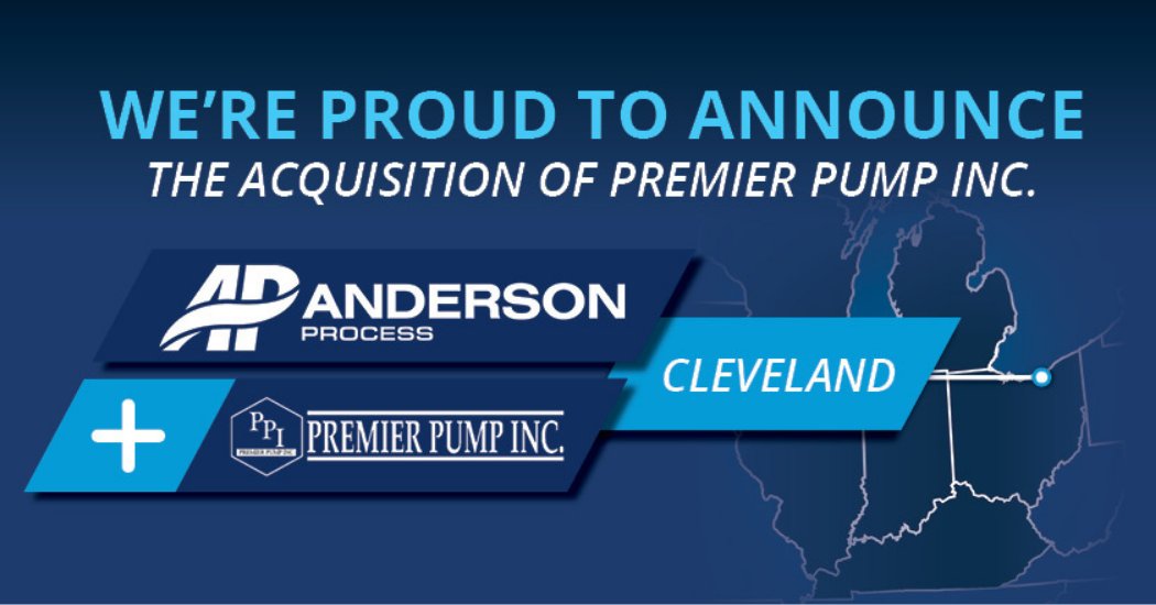 EmpoweringPumps's tweet photo. .@AndersonProcess, one of the Midwest’s leading suppliers of #ProcessEquipment and services, has acquired Premier Pump Inc., a long-standing #PumpDistributor and service provider out of Cleveland, Ohio. https://t.co/qGipG757qX #PumpTalk #PumpIndustry https://t.co/PL38BH7bEx