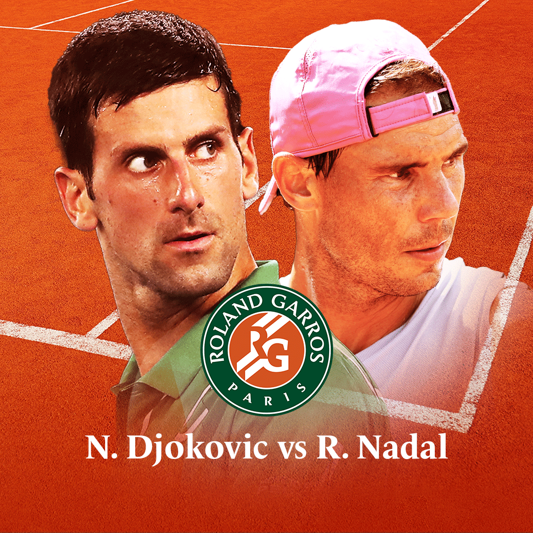 FranceTV's tweet photo. 🔴 #RolandGarros : place à la seconde demi-finale entre les deux géants !

DIRECT ▶️ https://t.co/J4eeHEIOnH https://t.co/LPTLm6fgwI