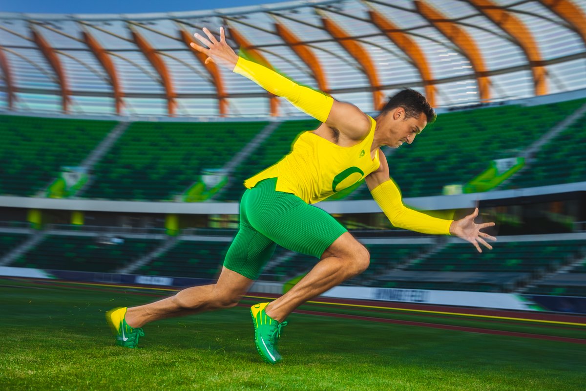 We set the standard. 
 
<a href="/OregonTF/">oregontf</a> will unveil Nike Aeroswift technology in their uniforms for the final 2 days of the NCAA Championships. The same design will be worn by US athletes competing in Tokyo next month. #GoDucks