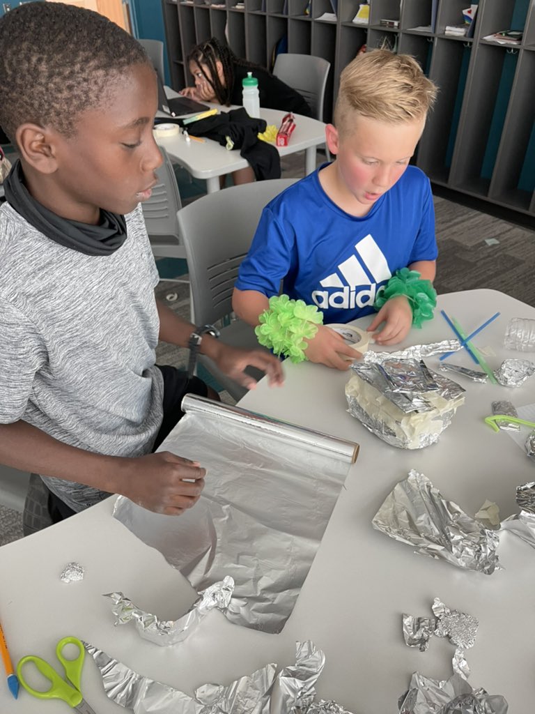 Miss_Hirth's tweet photo. Today we designed and created tin foil boats to see how many pennies each boat could hold without sinking! The winner was 🥁 Roses!! https://t.co/AFDwl3FjFS
