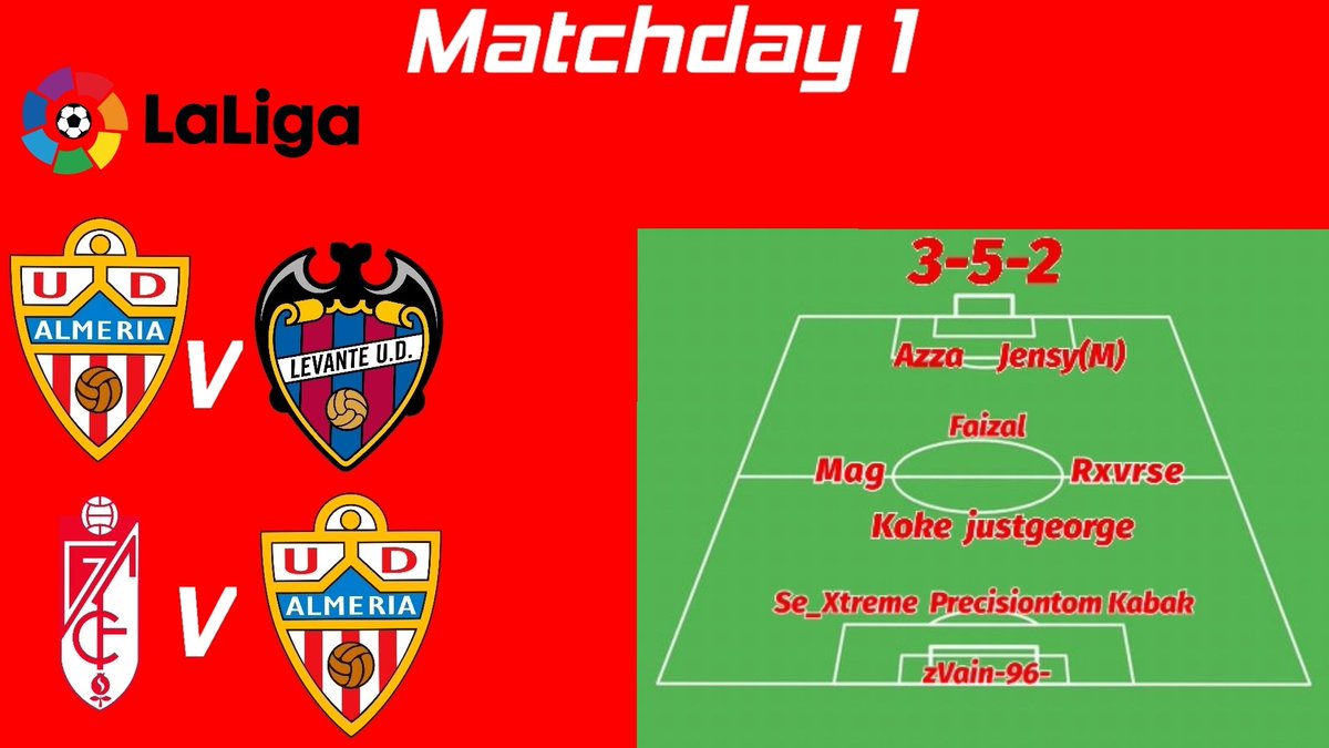 1st <a href="/TheVFL_/">VFL</a> games of the season! VAMOS ALMERIA!⚪🔴