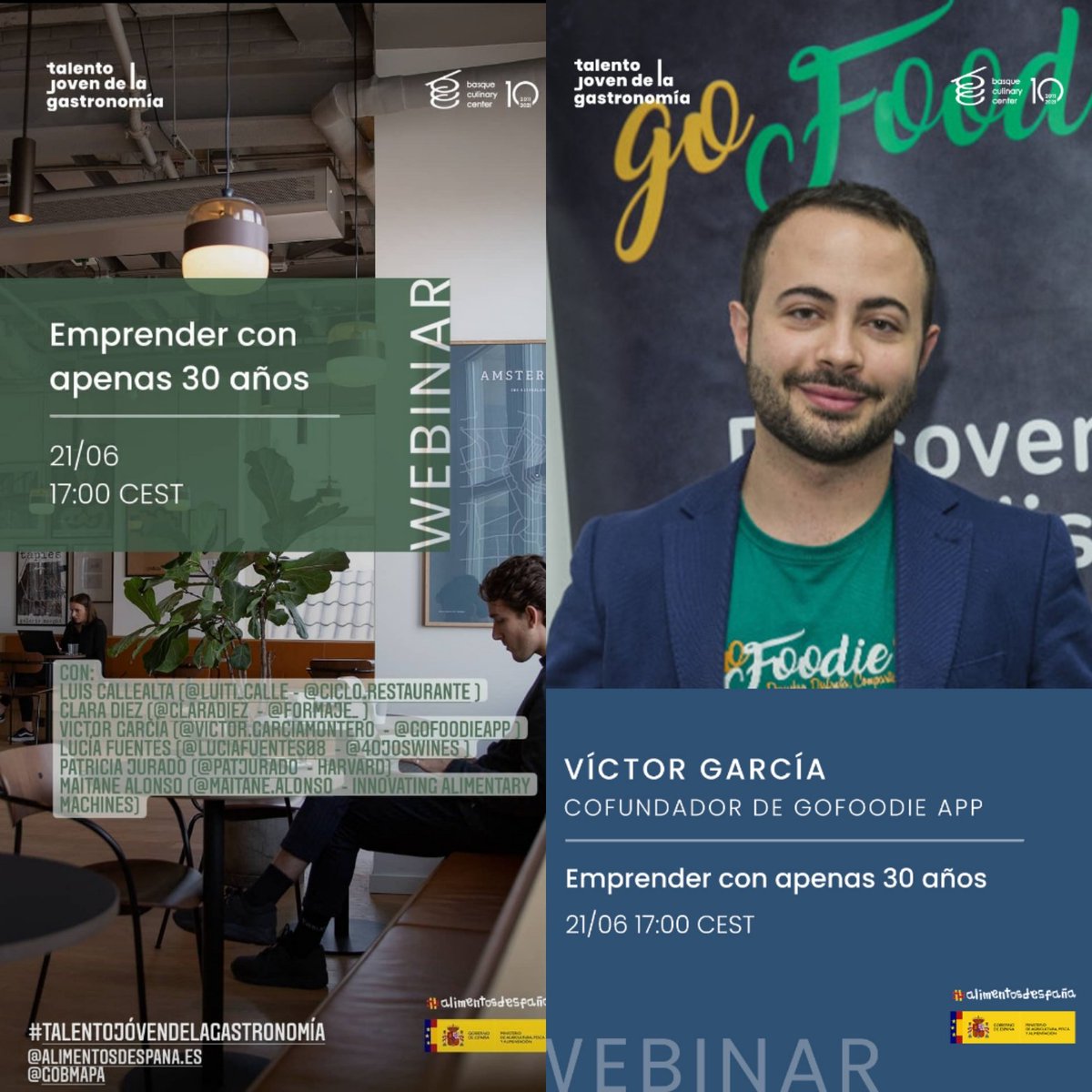 El lunes 21/06 estaremos contando anécdotas de emprender en el sector gastro con los cracks de <a href="/luiticalle/">Luis</a> @Formaje_ <a href="/Lucia_Vinos/">Lucia Fuentes</a> <a href="/Patjuradog/">Patricia Jurado Gonzalez</a> <a href="/iam_maitane/">Maitane Alonso Monasterio</a> ¿Te apuntas 😊? zoom.us/webinar/regist…