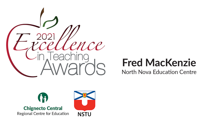 CCRCE_NS's tweet photo. Congrats to Fred MacKenzie, Science Teacher at North Nova Education Centre, on being one of our 20-21 Excellence in Teaching Award Recipients!
Fred makes all students feel included in their learning. He creates opportunities that are concrete, abstract, and hands-on. #CCRCEProud https://t.co/dIHSJGh8ZS