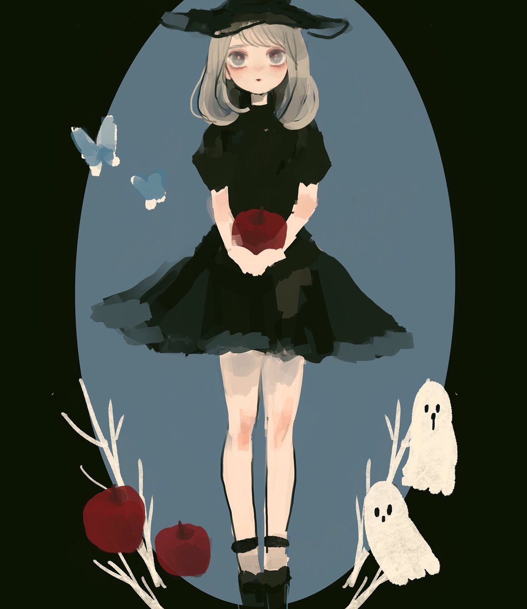 魔女っぽい子が描きたい下描き こよのイラスト 魔女っぽい子が描きたい下描き こよのイラスト