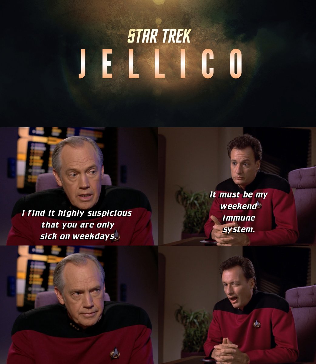 STDeltaShift's tweet image. The weekend is upon is #StarTrek #JellicoTrek