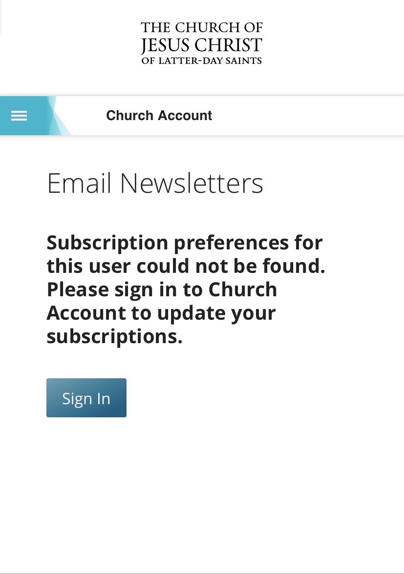 RegisDudley's tweet photo. The Mormons won’t let me even pretend I can unsubscribe from their ads https://t.co/OATw0piB9p