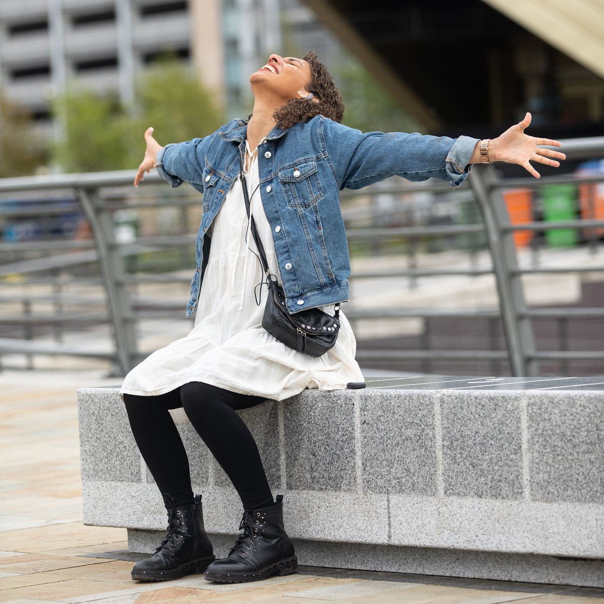 Here at #ContactShowUK we are THIS ready to embrace the weekend! Come and see us in Media City, Salford, limited tickets still available for Saturday &amp; Sunday! 💙 <a href="/The_Lowry/">Lowry</a>