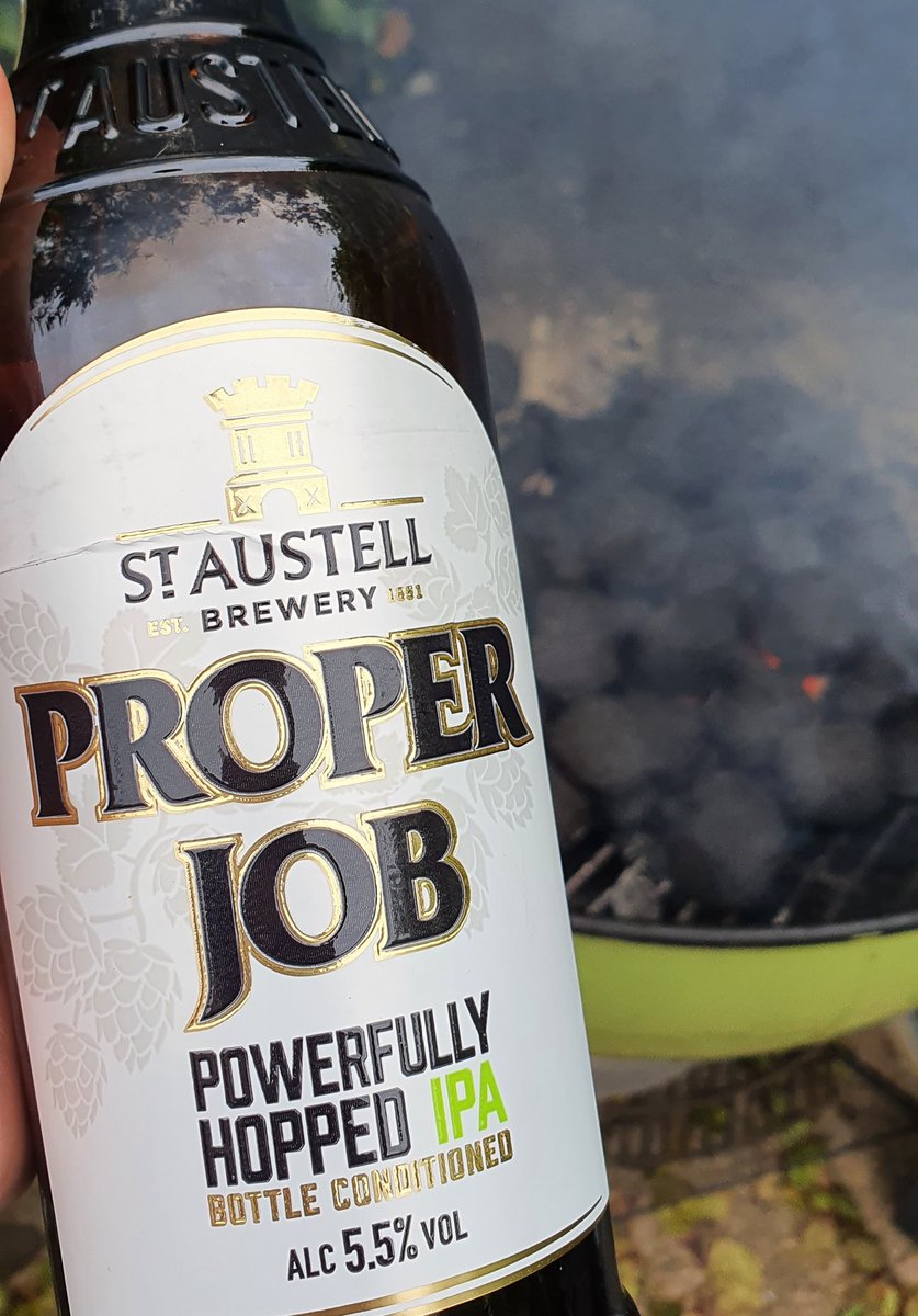 jameswf75's tweet photo. The sun has let me down but the beer certainly hasn't! 🍻 cheers twitterati #properjobambassador #properfriday @properjobale @StAustellBrew https://t.co/JYozjcVSye