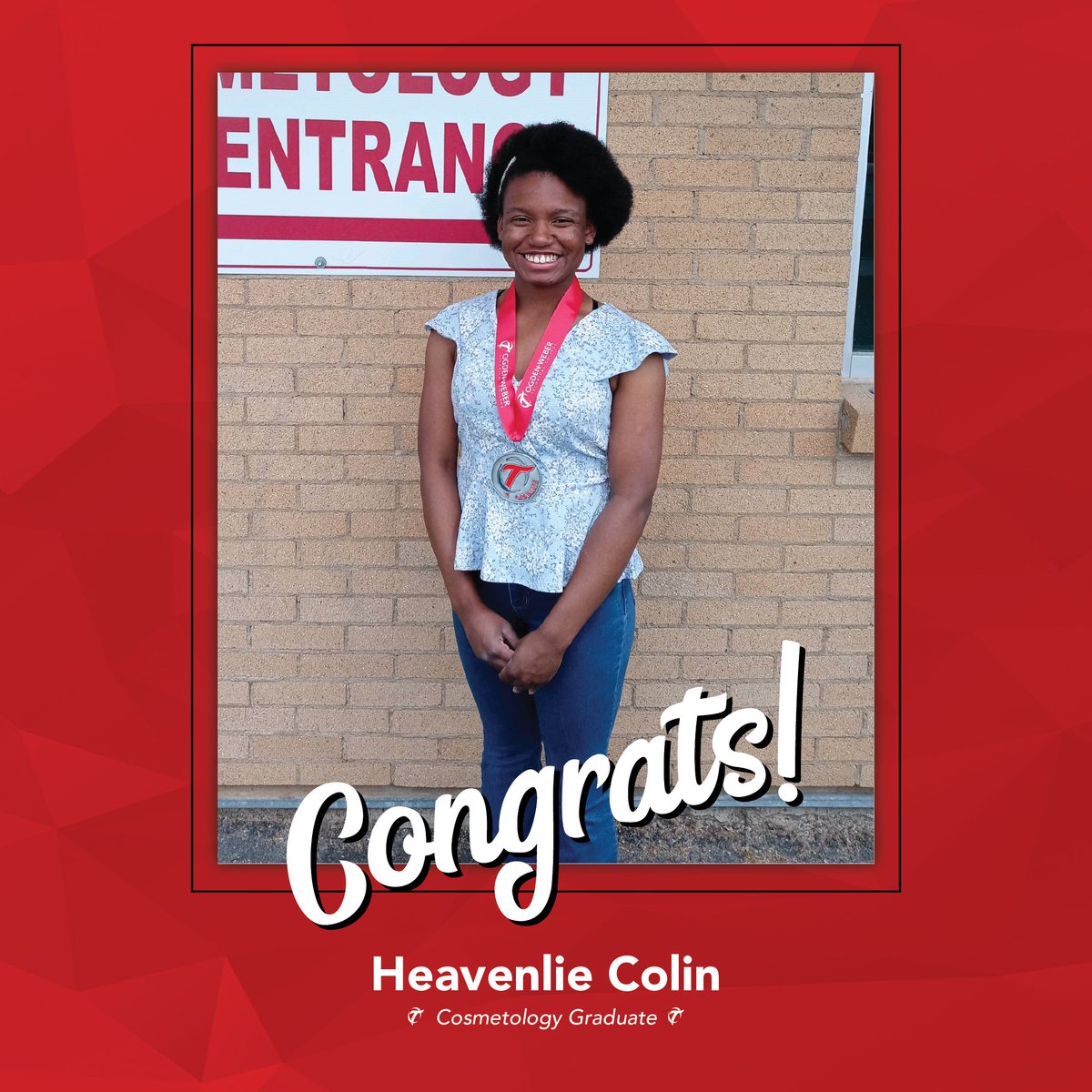 OgdenWeberTech's tweet photo. Heavenlie Colin graduated the Cosmetology program this week! She completed BEFORE her senior year of high school at Davinci Academy. Her attendance and progress did not drop below 90% for the entire 1,600 hour course. Major props to her!
#otech #ogden #graduated #Congrats https://t.co/3ARgTd37fb