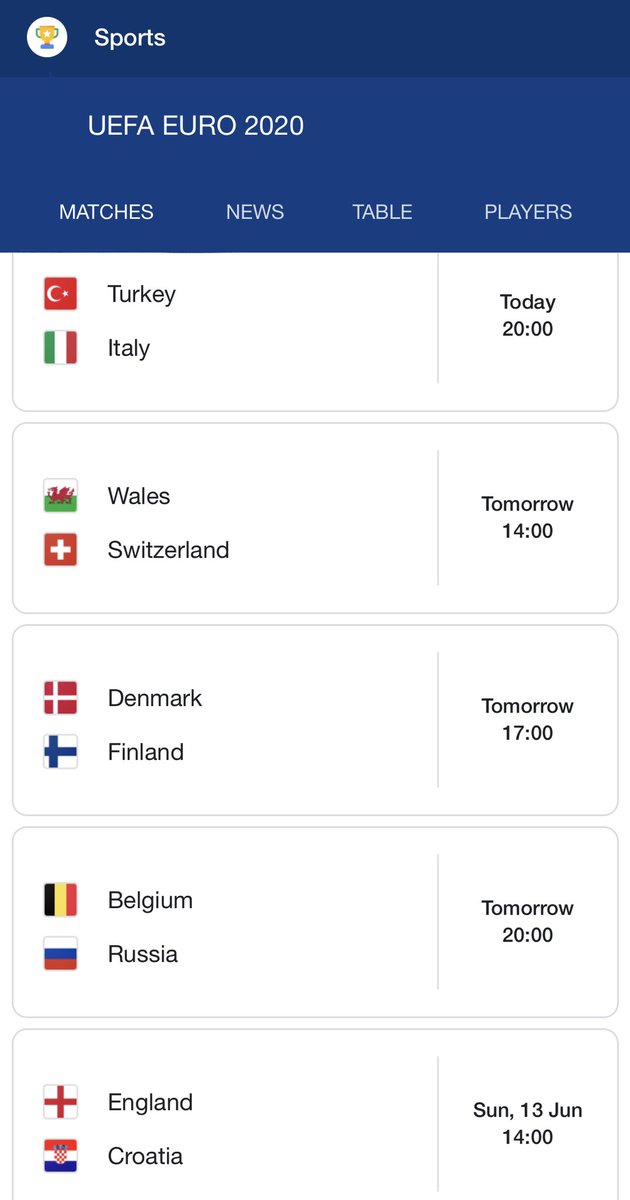 The wait is finally over! The delayed #Euro2020 kicks off today and England will be playing Croatia at Wembley on Sunday at 2pm.⚽🏟️

Who do you thing will be taking home the trophy🏆?