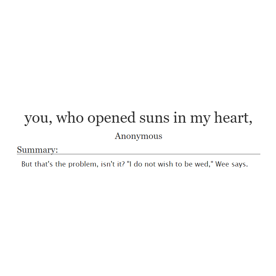 #ggjukebox FINAL: you, who opened suns in my heart, (bnk48, wee/fond) archiveofourown.org/works/30992945