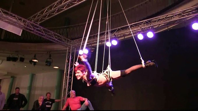 Puppet playing in her strings.   follow me to find the video #puppeteer #ropepuppet #boundcon2013 #ropebondagefun<a href="/tag/puppeteer"class="tags"><span>#puppeteer</span></a><a href="/tag/ropepuppet"class="tags"><span>#ropepuppet</span></a><a href="/tag/boundcon2013"class="tags"><span>#boundcon2013</span></a><a href="/tag/ropebon"class="tags"><span>#ropebon</span></a>