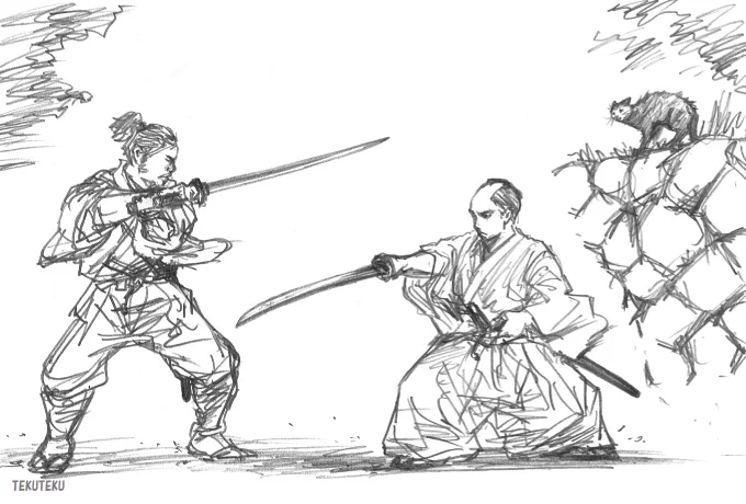 【輪郭線の考察】⑤
輪郭線・線画は
小さな子供でも
誰にでも描けるもの
ではあるけど
浮世絵や
漫画も
突き詰めれば
一筆入魂の
究極の
作業だったりも
するので
取り組み方を
間違えると
描いても
描いても
モチーフを
捉えることが
できずに
暗中模索を
繰り返すことにも
なるので💦💦
 #イラスト 