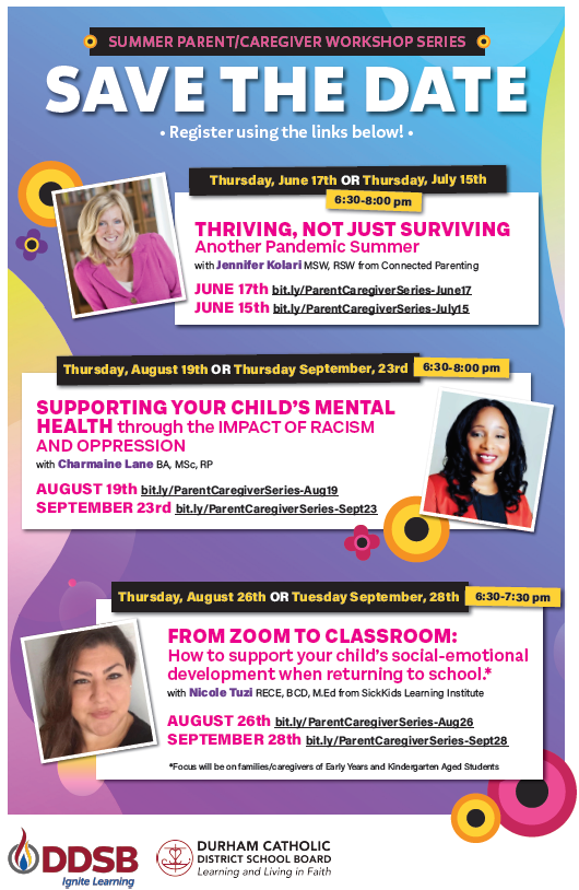DDSBHealthyMind's tweet photo. Mark your calendars @DDSBSchools Parents/Caregivers!  Consider signing up for any one of these great workshops! https://t.co/6kvN4KCPSC