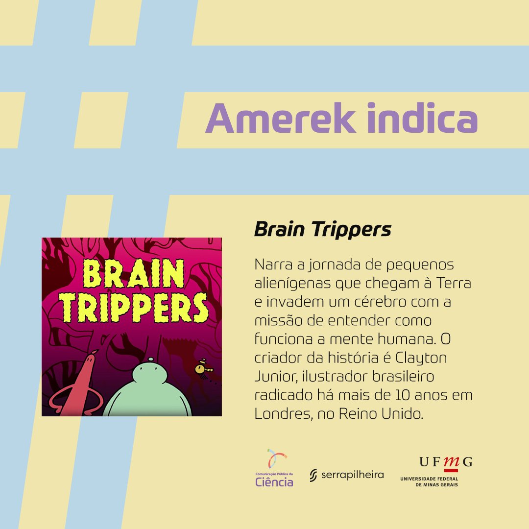 amerek_ufmg's tweet photo. Hoje é dia de #AmerekIndica! 

Confira iniciativas que usam histórias em quadrinhos para divulgar ciência 👇

Tem mais indicações? Manda pra gente 📲 https://t.co/7n8MGpoYwH